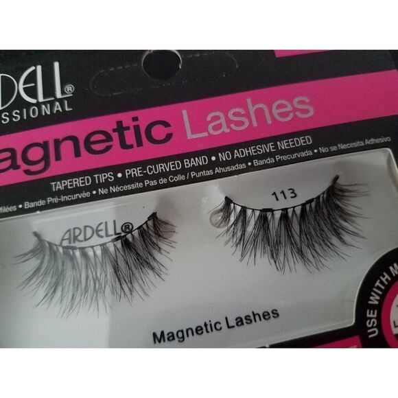 #113 Ardell Eyelashes Professional Magnetic Tapered Tips 1 Pair - Picture 3 of 5